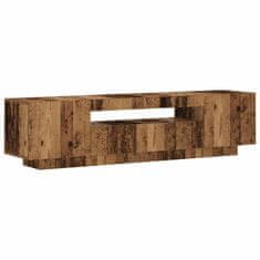 Vidaxl TV stolek s LED old wood 160 x 35 x 40 cm kompozitní dřevo