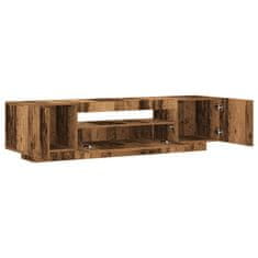 Vidaxl TV stolek s LED old wood 160 x 35 x 40 cm kompozitní dřevo