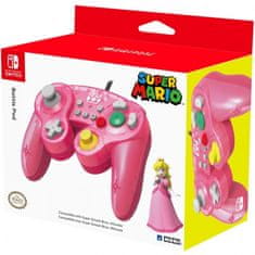 HORI HORI GameCube Style kabelový BattlePad - Peach (Switch)