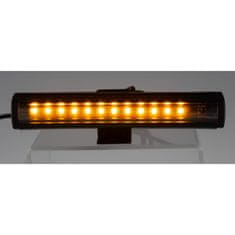 Stualarm Gumové výstražné LED světlo vnější, oranžové, 12V, 150mm (kf016-15)