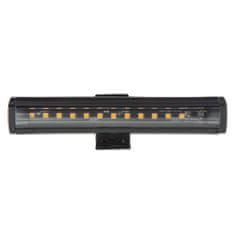 Stualarm Gumové výstražné LED světlo vnější, oranžové, 12V, 150mm (kf016-15)