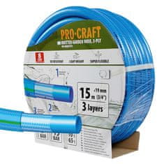 Procraft Zahradní hadice PR-3KGH1915 3 vrstvy, 3/4&quot; 15 m