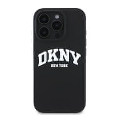 DKNY Zadní kryt Liquid Silicone Arch Logo MagSafe pro iPhone 16 Pro Black