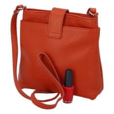 Delami Vera Pelle Dámská kožená crossbody kabelka Lara sweet, oranžová