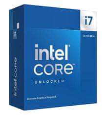 Intel Core i7-14700KF / Raptor Lake R / LGA1700 / max. 5,6GHz / 8P+12E/28T / 33MB / 125W TDP / bez VGA / BOX