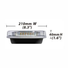 Stualarm LED rampa 1429mm, modrá, 12-24V, ECE R65 (sre-54-1429bl)