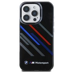 Bmw Originální zadní kryt Motorsport IML Random Stripe BMHCP16X23HTRAK pro iPhone 16 Pro Max Black