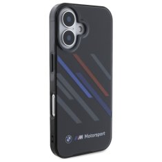 Bmw Originální zadní kryt Motorsport IML Random Stripe BMHCP16S23HTRAK pro iPhone 16 Black