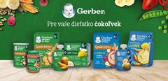 Gerber Kapsička organic ovocná mango a broskev s kokosovým mlékem 80 g, 6+