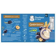 Gerber Kaše nemléčná pšenično-ovesná švestka 200 g, 6+