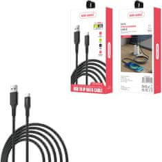 Ven Rychlonabíjecí USB-A na Lightning kabel - Černá KP34005