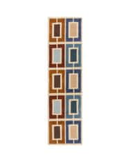 Flair Ručně všívaný běhoun Illusion Retro Blocks Blue/Multi 60x230