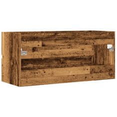 Vidaxl Skříňka pod umyvadlo old wood 100x38,5x45 cm kompozitní dřevo