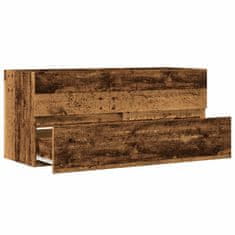 Vidaxl Skříňka pod umyvadlo old wood 100x38,5x45 cm kompozitní dřevo