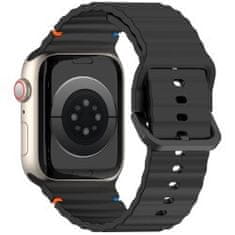 4wrist Řemínek ze silikonu pro Apple Watch 38/40/41 mm - Black