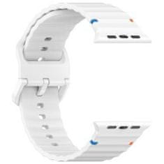 4wrist Řemínek ze silikonu pro Apple Watch 38/40/41 mm - White