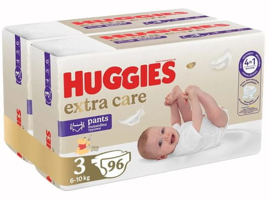 Huggies měsíční balení Extra Care Pants 3, 96 ks