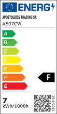 Diolamp  SMD LED žárovka matná A60 7W/230V/E27/6000K/640Lm/180°