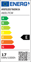 Diolamp  SMD LED žárovka matná A65 17W/230V/E27/6000K/1900Lm/200°