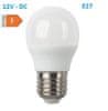  SMD LED žárovka matná Special Voltage Ball G45 5W/12V-DC/E27/4000K/450Lm/180°