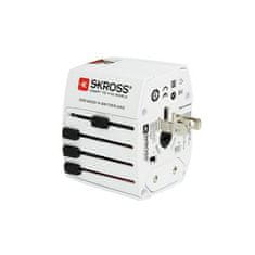 Skross  Cestovní adaptér univerzální pro 150 zemí PA48 MUV 2x USB nabíjecí port 5V/2400mA