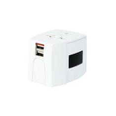 Skross  Cestovní adaptér univerzální pro 150 zemí PA48 MUV 2x USB nabíjecí port 5V/2400mA