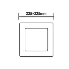 ACA Lightning  LED přisazené svítidlo ARCA 18W/230V/3000K/1400Lm/120°/IP20, bílé