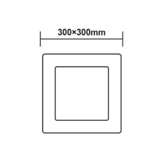 ACA Lightning  LED přisazené svítidlo ARCA 24W/230V/6500K/1900Lm/120°/IP20, bílé