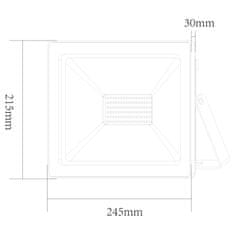 ACA Lightning  LED venkovní reflektor Q 100W/230V/4000K/8600Lm/110°/IP66, bílý