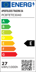 ACA Lightning  LED lineární vodotěsné svítidlo TETE 30W/4000K/2700Lm/120°/IP66