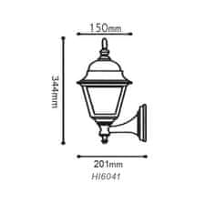 ACA Lightning  Venkovní nástěnná lucerna HI6041V max. 60W/E27/IP45, Green-black