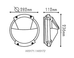 ACA Lightning  Venkovní přisazené svítidlo HI5172G max. 40W/E27/IP45, šedé