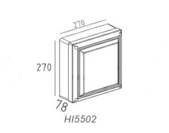 ACA Lightning  Venkovní nástěnné svítidlo CUBE HI5502 max. 40W/2xE27/IP54, šedé