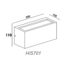 ACA Lightning  Venkovní nástěnné svítidlo CUBE HI5701 max. 40W/E27/IP54, šedé