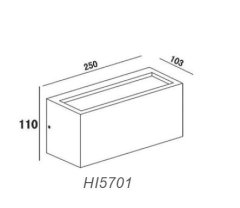 ACA Lightning  Venkovní nástěnné svítidlo CUBE HI5703 max. 40W/E27/IP54, šedé