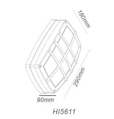 ACA Lightning  Venkovní nástěnné svítidlo CUBE HI5611 max. 2x40W/2xE27/IP54, šedé