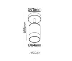 ACA Lightning  Venkovní bodové svítidlo HI7033AR max. 35W/GU10/230V/IP54, hnědé