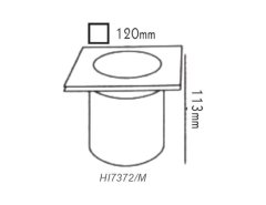 ACA Lightning  Podzemní bodové svítidlo HI7372 max. 35W/GU10/230V/IP66, stříbrný