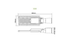 ACA Lightning  LED pouliční osvětlení BISE 60W/230V/4000K/8400Lm/150°x70°/IP66/šedé