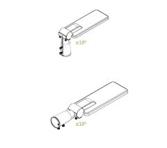 ACA Lightning  LED pouliční osvětlení BISE 60W/230V/4000K/8400Lm/150°x70°/IP66/šedé