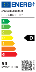 ACA Lightning  LED pouliční osvětlení BISE 60W/230V/4000K/8400Lm/150°x70°/IP66/šedé