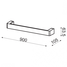 ACA Lightning  LED nástěnné dekorativní svítidlo FOGA 18W/230V/3000K/1500Lm/110°/IP20, šedé