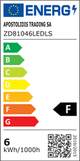 ACA Lightning  LED nástěnné dekorativní svítidlo FOGA 6W/230V/3000K/500Lm/110°/IP20, černé