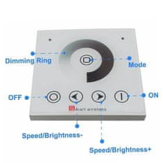 ACA Lightning  LED dotykový bezdrátový stmívač 12V DC-144W/24V DC-288W/12A/IP20