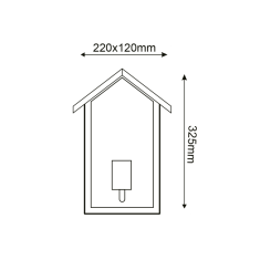 ACA Lightning  Venkovní nástěnné svítidlo CELIA max. 60W/E27/230V/IP44, bílá barva, CELIAH1