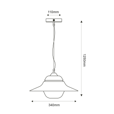 ACA Lightning  Venkovní závěsné svítidlo JULIE max. 60W/E27/230V/IP44, šedé