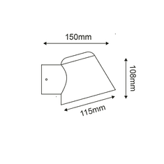 ACA Lightning  Venkovní nástěnné svítidlo VIDA max. 35W/GU10/230V/IP44, bílé