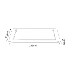 ACA Lightning  LED nouzové svítidlo MAZOR 4W/230V/4000K/300Lm/IP65/3h Ni-Cd 7,4V/1,8Ah