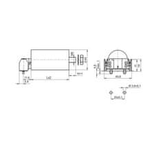 Vossloh-Schwabe  Kondenzátor 40938 - Type A 6.5µF/250V-50/60Hz