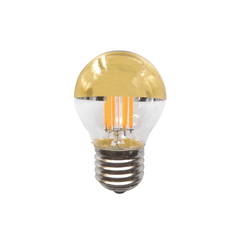 Diolamp  Retro LED Filament zrcadlová žárovka 4W/230V/E27/2700K/400Lm/180°/DIM, zlatý vrchlík